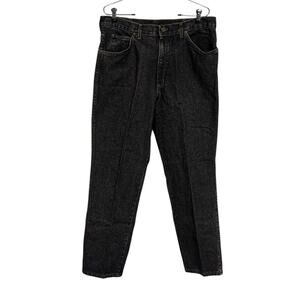 VTG h.i.s. Black Acid Wash Denim Jeans Mens 36 x 30 Straight USA Made‎ Skater